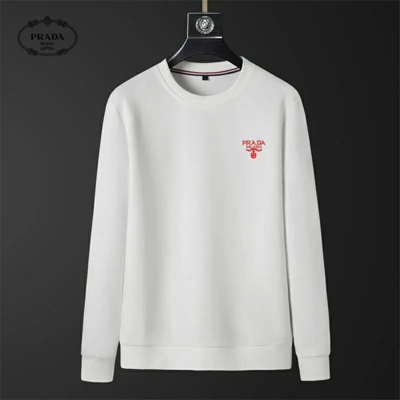 prada sweatshirt manches longues pour homme s_124604b